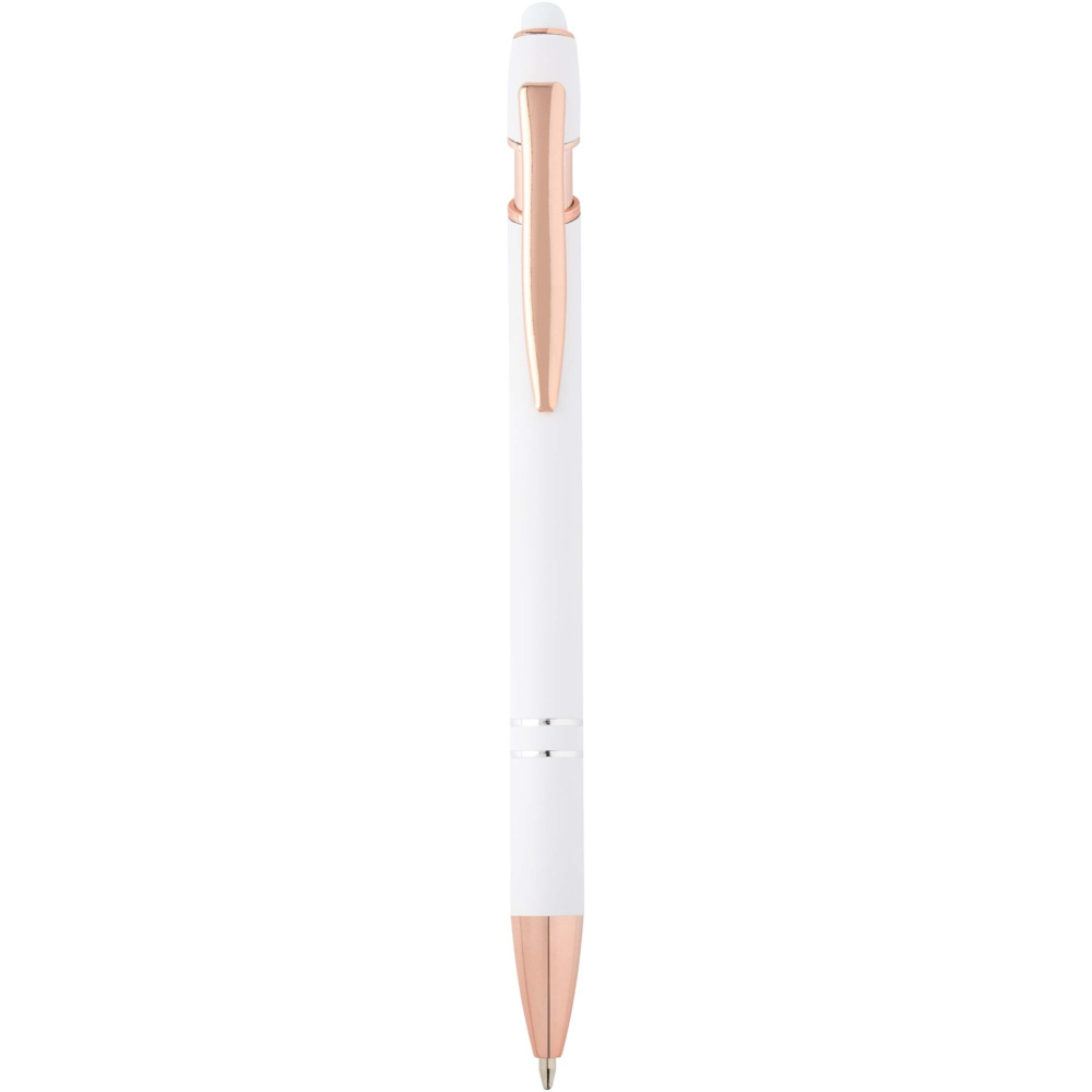 Logotrade advertising product picture of: Nanna ballpoint pen with rose gold finish (blue ink)