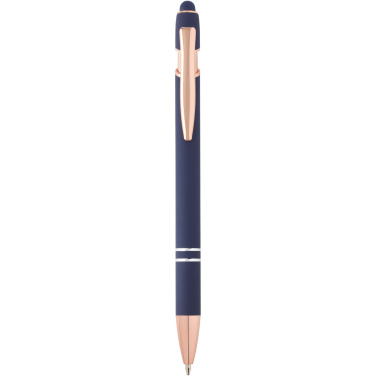 Logo trade promotional products image of: Nanna ballpoint pen with rose gold finish (blue ink)
