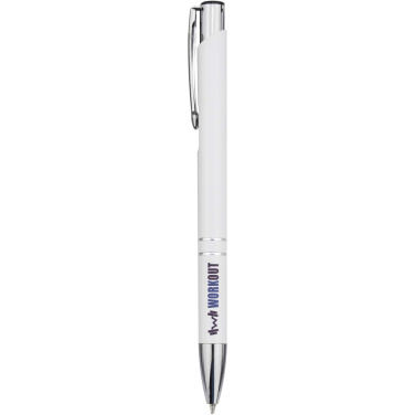 Logo trade promotional gifts image of: Moneta recycled aluminium ballpoint pen (blue ink)