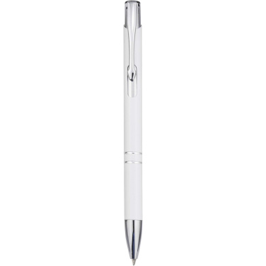 Logo trade promotional giveaway photo of: Moneta recycled aluminium ballpoint pen (blue ink)