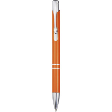 Logo trade business gifts image of: Moneta recycled aluminium ballpoint pen (blue ink)