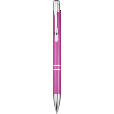 Logo trade promotional giveaway photo of: Moneta recycled aluminium ballpoint pen (blue ink)