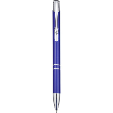 Logo trade promotional item photo of: Moneta recycled aluminium ballpoint pen (blue ink)