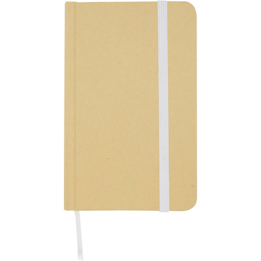 Logotrade promotional giveaway picture of: Reed A6 recycled hard cover notebook with plain pages