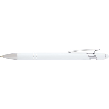 Logo trade promotional gifts image of: Kish ballpoint pen with silver finish (black ink)
