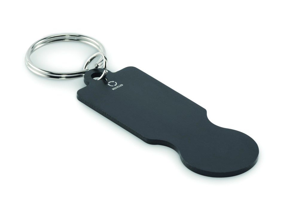 Logotrade advertising product image of: Key ring with trolley token