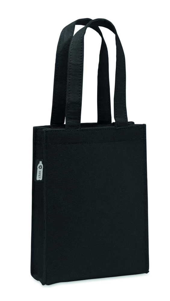 Logo trade advertising products image of: Small RPET felt gift bag