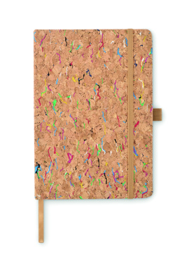 Logo trade corporate gift photo of: A5 cork coloured notebook