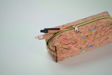 Logo trade advertising products picture of: Coloured cork pencil case