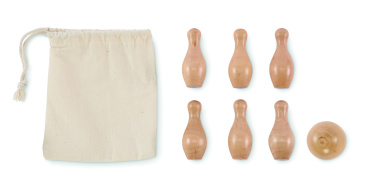 Logo trade corporate gift photo of: Mini pine wood bowling set
