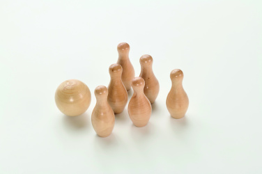 Logotrade promotional products photo of: Mini pine wood bowling set