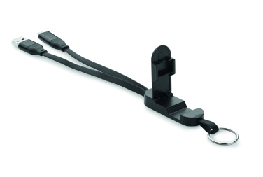 Logotrade promotional giveaway image of: 60W cable keyring recycled ABS