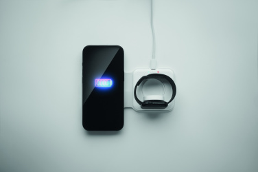Logo trade advertising products picture of: 2 in 1 foldable charger 15W