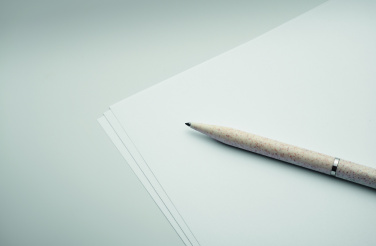 Logo trade promotional merchandise photo of: Wheat straw/ABS twist pen set