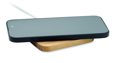 Logotrade business gift image of: 15W wireless charger in bamboo