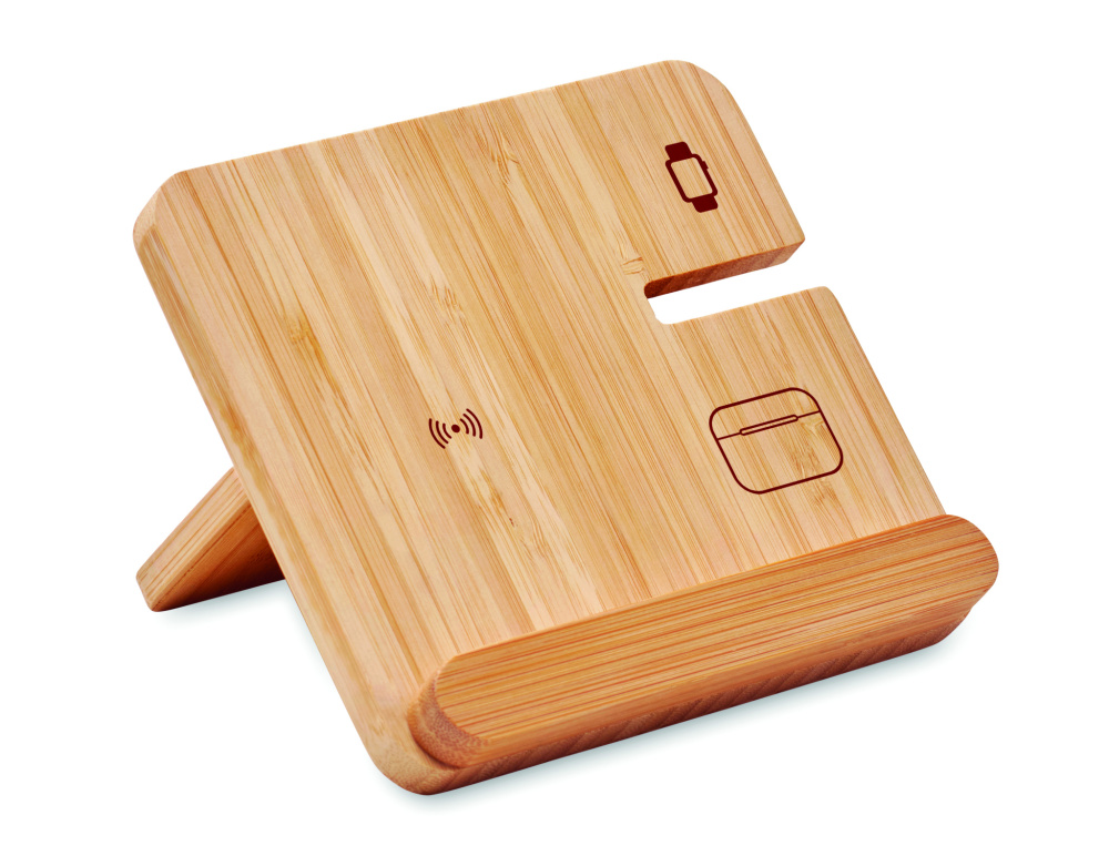 Logo trade advertising product photo of: 3 in 1 15W wireless charger