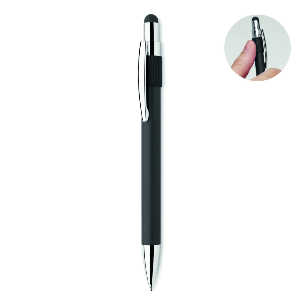Logo trade promotional giveaways image of: Stylus spinner pen