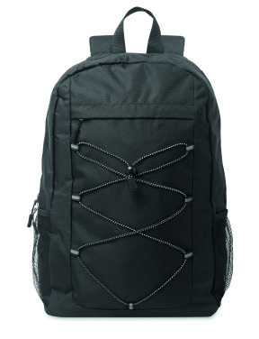 Logo trade promotional products picture of: 600D RPET polyester backpack