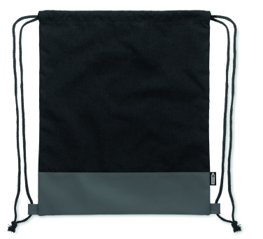 Logo trade promotional products picture of: RPET PU drawstring bag 2 tone