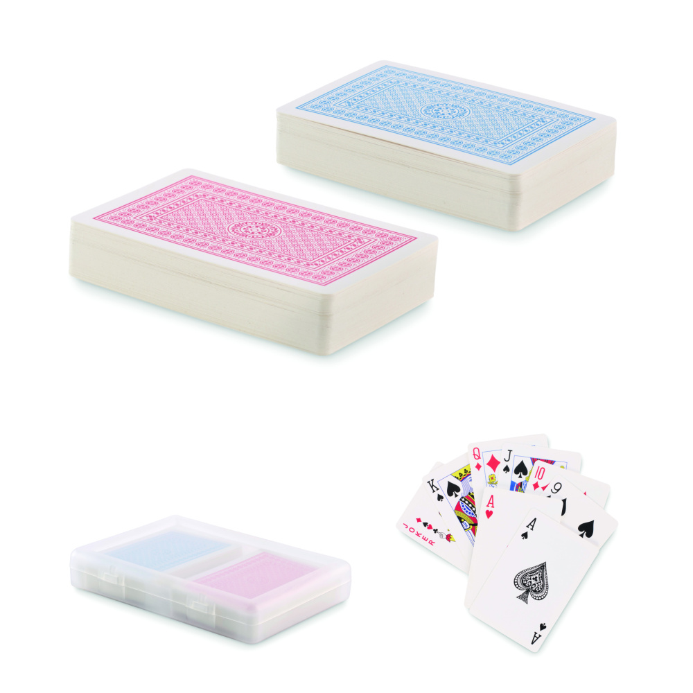 Logo trade promotional gift photo of: Set of classic playing cards