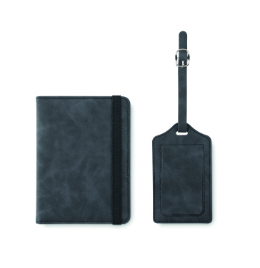Logo trade advertising products image of: Passport and luggage tag set