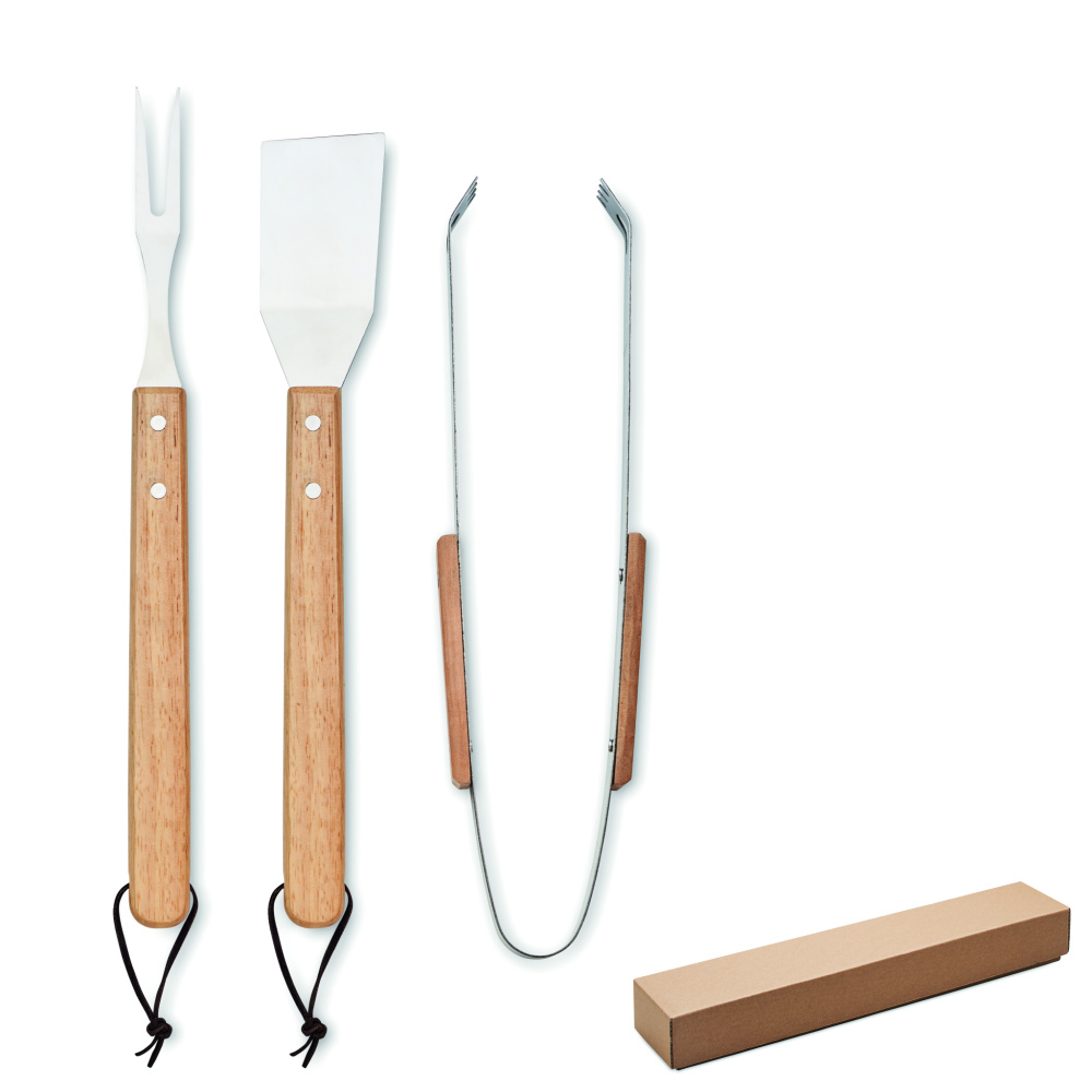 Logo trade promotional giveaways picture of: Oakwood barbecue set