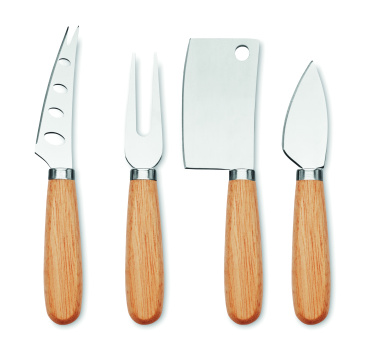 Logo trade corporate gift photo of: Set of 4 cheese knives