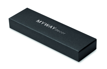 Logo trade promotional item photo of: Recycled aluminium pen set
