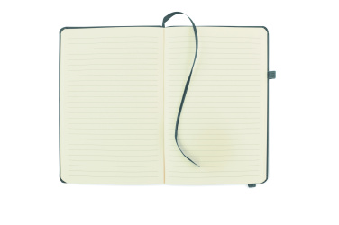 Logo trade promotional giveaways image of: Recycled Leather A5 notebook