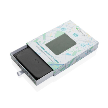 Logotrade promotional giveaway image of: Trackmate RCS rpolyester passport holder worldwide locating