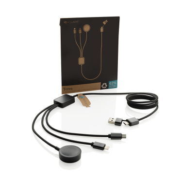 Logotrade promotional item image of: Terra RCS rPET 6-in-1 charging cable with watch charger