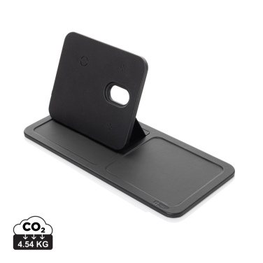 Logotrade promotional gifts photo of: Swiss Peak 3 in 1 RCS recycled PU wireless charger desk tray