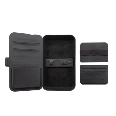 Logo trade corporate gift photo of: Swiss Peak RCS recycled travel case with 3 in 1 charger