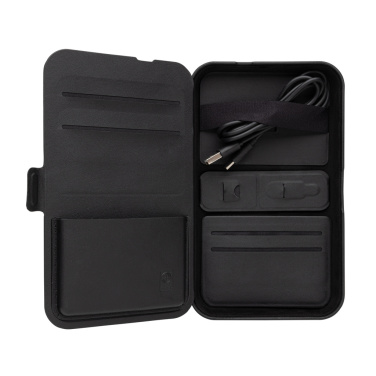 Logo trade promotional products picture of: Swiss Peak RCS recycled travel case with 3 in 1 charger