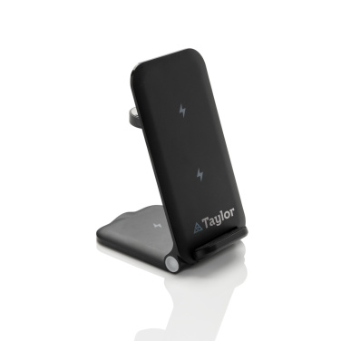 Logo trade advertising products image of: Powerpal 3 in 1 RCS recycled plastic 15W charger