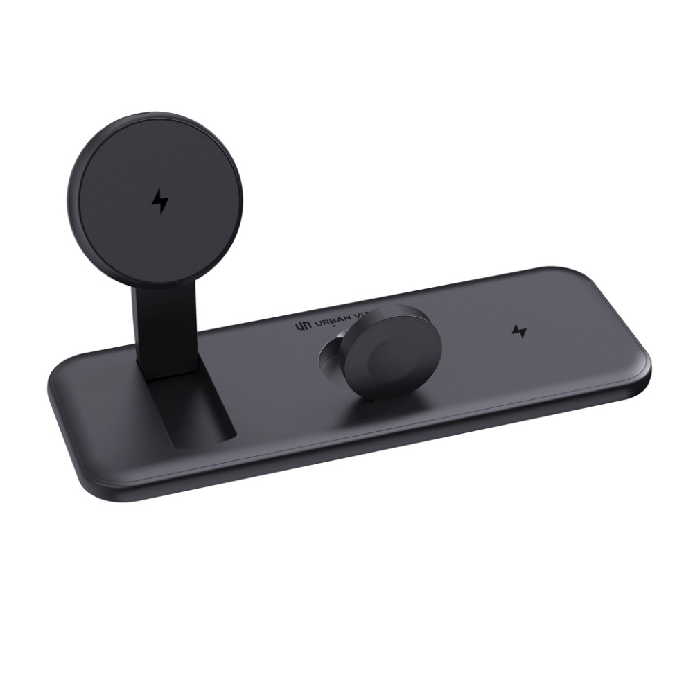 Logo trade promotional gifts picture of: Urban Vitamin Torrance 3 in 1 magnetic 15W charger