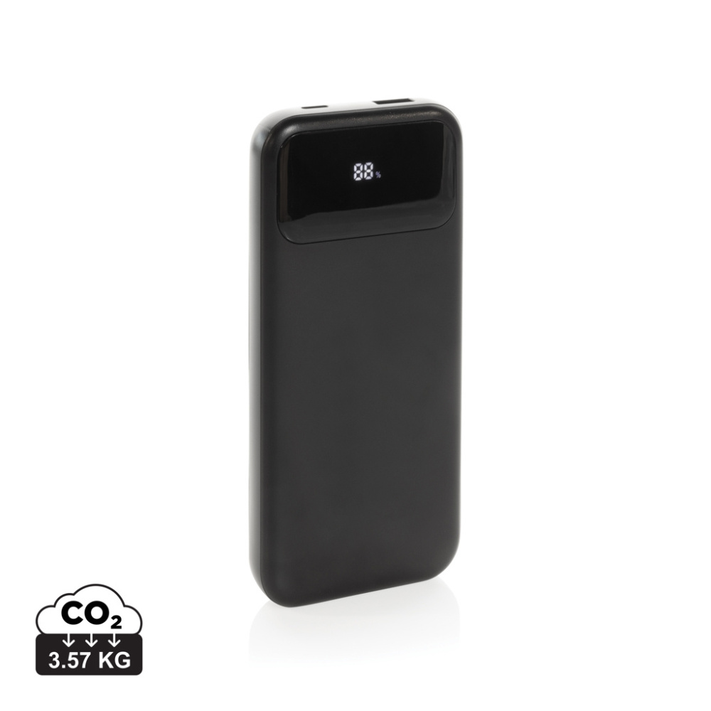 Logo trade promotional giveaway photo of: Turbopack RCS rplastic powerbank 10.000 integrated cables