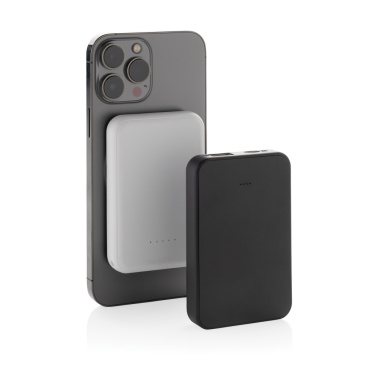 Logo trade promotional gifts picture of: Stellar RCS recycled plastic 5000 mah 5W magnetic powerbank