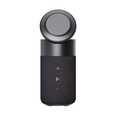 Logo trade promotional gifts image of: Urban Vitamin Anaheim RCS recycled 10W speaker 15W charger