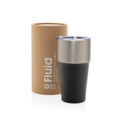 Logotrade promotional item image of: Fluid RCS certified recycled steel tumbler 500ml