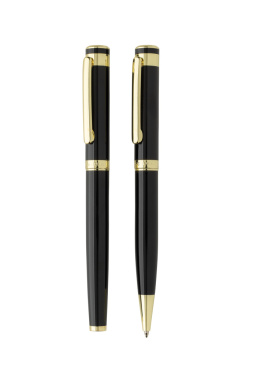 Logotrade corporate gift picture of: Swiss Peak Luca RCS recycled brass deluxe pen set