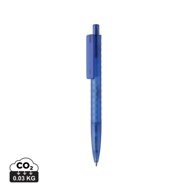 Logo trade corporate gifts picture of: X3 GRS recycled PC plastic pen frosted