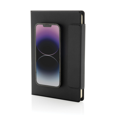 Logo trade promotional gifts image of: Stuart RCS certified RPU magnetic A5 portfolio