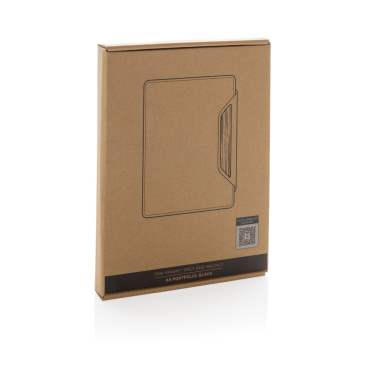Logo trade advertising product photo of: Teri AWARE™ RPET and walnut A5 portfolio