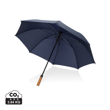 Logo trade corporate gifts image of: Tony  Aware™ RPET 30 inch acacia auto open umbrella