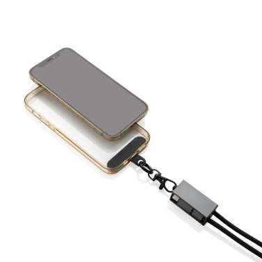 Logotrade promotional gifts photo of: Terra RCS recycled PET phone cord with dual charge cable