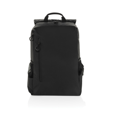 Logo trade promotional giveaways image of: Lima Aware™ RPET water resistant 15.6 laptop backpack