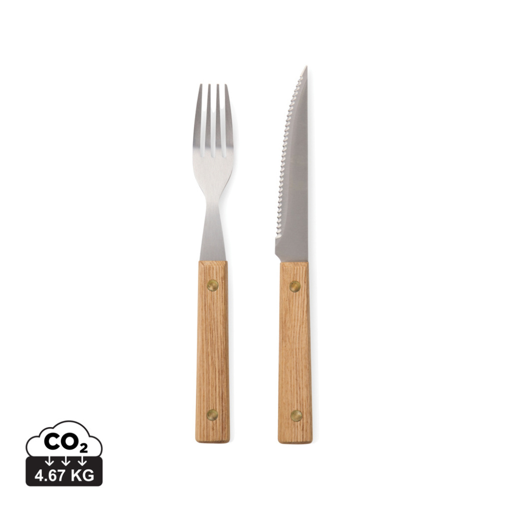 Logo trade promotional merchandise picture of: VINGA Paso 8 pcs bbq cutlery set