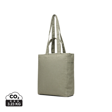 Logo trade promotional merchandise image of: VINGA Hilo AWARE™ recycled canvas zip tote