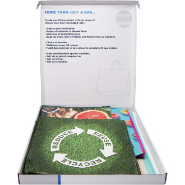 Logo trade promotional giveaways picture of: Laminated totes sample box